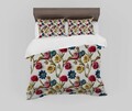 Set husă de pilotă dublă (FR), L'essentiel Maison, FLW_DVT25-17, Multicolor