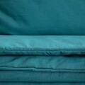 Lenjerie de pat King Size, Maisy, Homla, 200x220 cm, 3 piese, microfibra din poliester, turcoaz