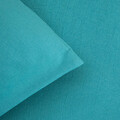 Lenjerie de pat King Size, Maisy, Homla, 200x220 cm, 3 piese, microfibra din poliester, turcoaz