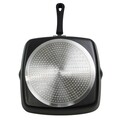 Tigaie grill patrata, aluminiu, 28x28cm, 