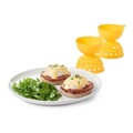 Set 2 forme pentru oua posate, silicon, 