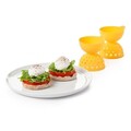 Set 2 forme pentru oua posate, silicon, 