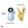 Set 4 cleme / clipsuri magnetice, plastic - OXO
