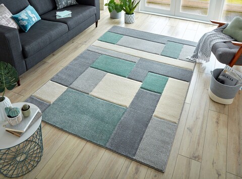 Covor Cosmos Mint/Grey/Cream, Flair Rugs, 160x230 cm, polipropilena, multicolor