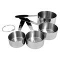 Set 4 cupe masurare ingrediente, inox - Zokura
