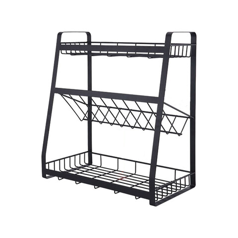 Raft condimente, otel carbon, 35x18x38cm - Zokura