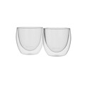 Set 2 cesti, cu perete dublu, sticla, 80ml - Zokura
