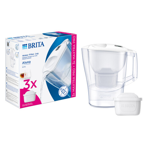 Starter pack BRITA Aluna 2,4 L (white) + 3 filtre Maxtra PRO