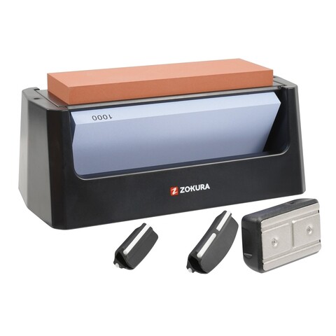 Ascutitor cutite, 3 etape, pietre granulatie 400/1000/6000 - Zokura
