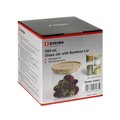 Recipient sticla, Ø9,5cm, 500ml, Cu capac din bambus - Zokura