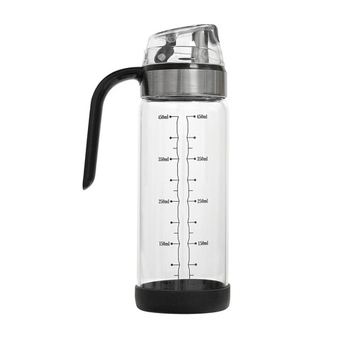 Sticla dispenser cu capac automat, sticla borosilicata, 450ml - Zokura