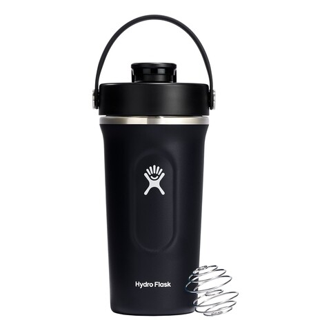 Shaker termos 2 in 1, inox, 710ml, Black - Hydro Flask
