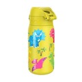 Sticla apa pentru copii, inox, 400ml, Yellow, Dinosaurs - Ion8