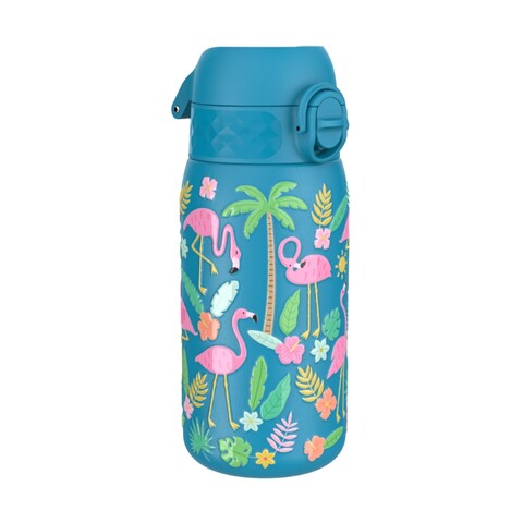 Sticla apa pentru copii, inox, 400ml, Flamingos - Ion8