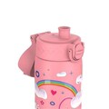 Sticla apa pentru copii Slim, inox, 600ml, Unicorn Rainbows - Ion8