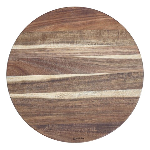 Platou rotativ, 40,5 cm, din lemn de acacia - Zokura
