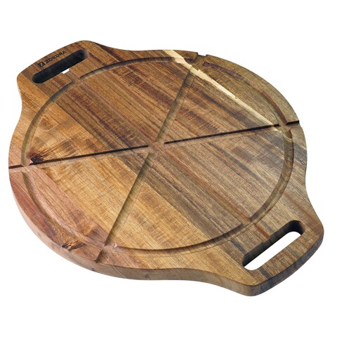 Platou servire pizza, lemn de acacia, 42 x 33 cm - Zokura