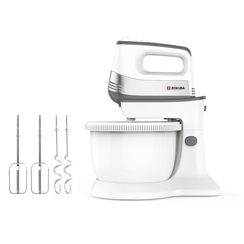 Mixer de mana cu bol rotativ, 500W - Zokura