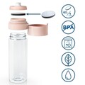 Sticla filtranta BRITA Vital 600 ml (Apricot) + 2 filtre MicroDisc
