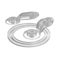Set accesorii etansare sticle, 6 piese, silicon, Transparent - Ion8