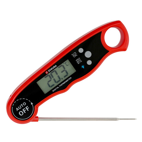 Termometru digital cu citire instanta, Rosu - Zokura