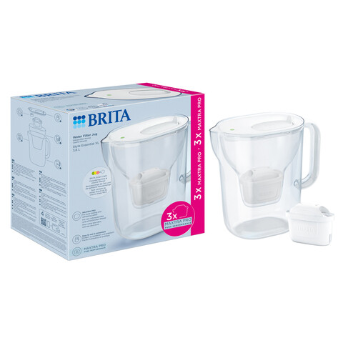 Starter pack BRITA Style Essential 3,6 L + 3 filtre Maxtra Pro (White)