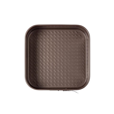 Forma de copt patrata, cu baza detasabila, otel carbon, 24 cm, 