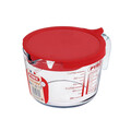 Cana gradata, cu capac, sticla termorezistenta, 1000ml - Pyrex