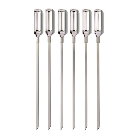 Set 6 tepuse pentru frigarui, inox,