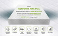 Saltea SuperOrtopedica Green Future KONFORTA Max Plus 25 cm, 160x190x25cm, Spuma poliuretanica elastica, Husa matlasata, hipoalergenica, Reversibila, Ferma