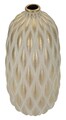 Vaza decorativa, Mauro Ferretti, Pepitas, 22x44 cm, ceramica, gri/auriu