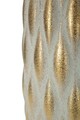 Vaza decorativa, Mauro Ferretti, Pepitas, 18.5x37.5 cm, ceramica, gri/auriu