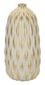 Vaza decorativa, Mauro Ferretti, Pepitas, 18.5x37.5 cm, ceramica, gri/auriu