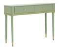 Consola, Mauro Ferretti, Camille, 101x37x78 cm, lemn de pin, verde/auriu