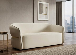 Alb;Auriu, Canapea 2 locuri