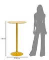Masa de bar, Mauro Ferretti, Clox, 60x103 cm, metal, galben mustar