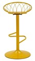 Scaun de bar, Mauro Ferretti, Clox, 49x45x92 cm, metal, galben mustar