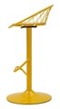 Scaun de bar, Mauro Ferretti, Clox, 49x45x92 cm, metal, galben mustar