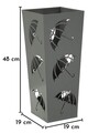 Suport pentru umbrele, Mauro Ferretti, Holder -A, 19x19x48 cm, metal, gri