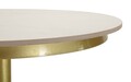 Masa de bar, Mauro Ferretti, Simply, 60x103 cm, metal/imitatie de marmura, auriu/alb