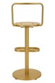 Scaun de bar, Mauro Ferretti, Tixy, 38x94 cm, metal, auriu