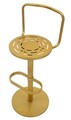 Scaun de bar, Mauro Ferretti, Tixy, 38x94 cm, metal, auriu