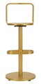 Scaun de bar, Mauro Ferretti, Tixy, 38x94 cm, metal, auriu