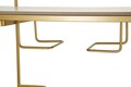 Masa de bar, Mauro Ferretti, Luxy, 120x45x150 cm, metal/imitatie de marmura, auriu/alb