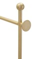 Suport pentru prosoape, Mauro Ferretti, Flish, 40x30x121 cm, metal/imitatie de marmura, auriu/alb