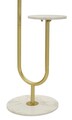 Cuier, Mauro Ferretti, Shelf, 40x35x176 cm, metal/imitatie de marmura, auriu/alb