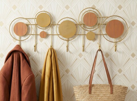 Cuier de perete, Mauro Ferretti, Thursday, 67x4.5x25 cm, metal, multicolor