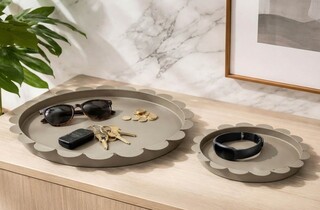 Gri dove, Set 2 tavi Round