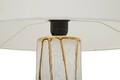 Lampa de masa, Mauro Ferretti, Tangeri, 1 x E27, 40W, 40x60 cm, ceramica, alb/auriu