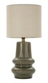 Lampa de masa, Mauro Ferretti, Harmony, 1 x E14, 40W, 20x41.5 cm, ceramica, verde